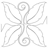 sunflower leaf border 002